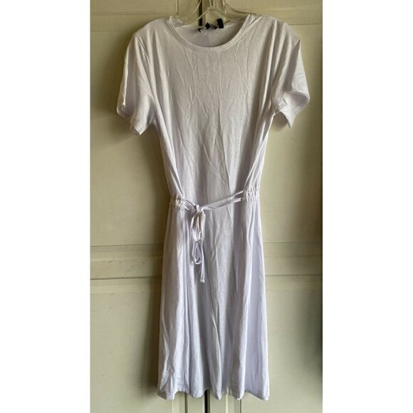 Theory Women’s Atmos Light Vormond White Dress Size‎ Medium NWT - Picture 2 of 9